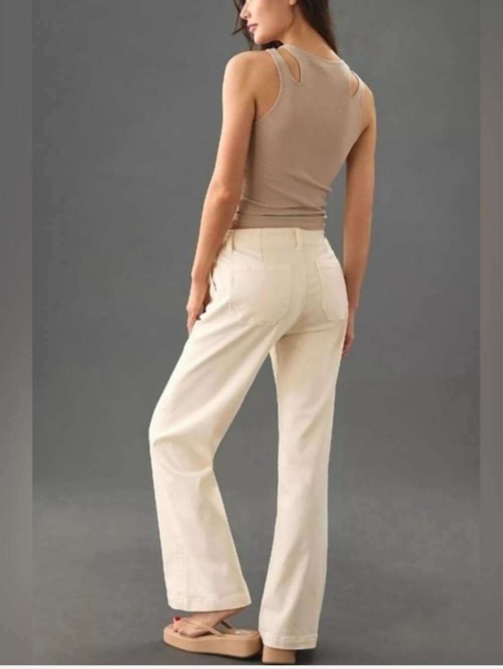 Paige Carly High Rise Wide Leg Weekender Pants Size 30 - Picture 2 of 16